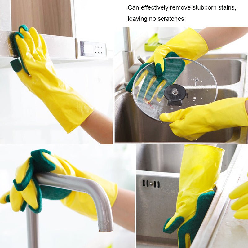 Silicone Dishwashing Scrub Gloves - Image 4