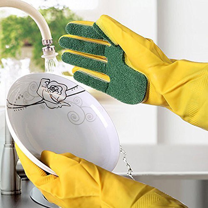 Silicone Dishwashing Scrub Gloves - Image 2