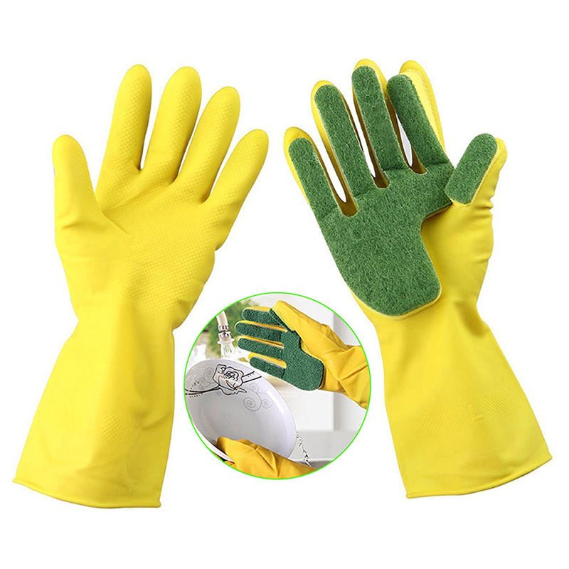 Silicone Dishwashing Scrub Gloves - Image 7